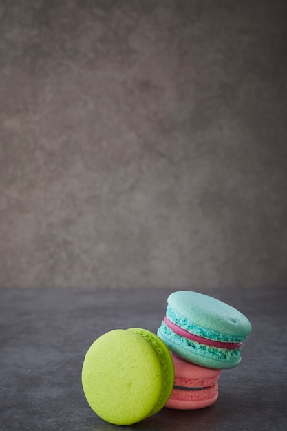 colourful french macaron vintage style