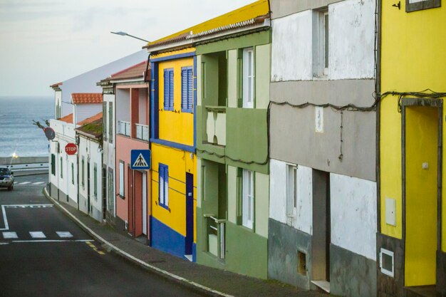 Photo colourful houses