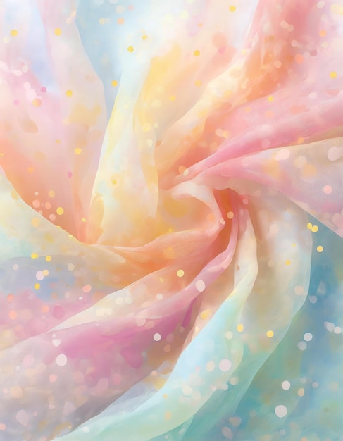 Фото Цветный светлый пастель абстрактный фон мата скрученный эффект ткани