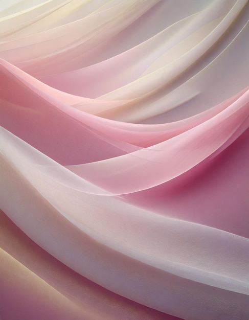 写真 色鮮やかなパステル色の織物 波の抽象的な背景