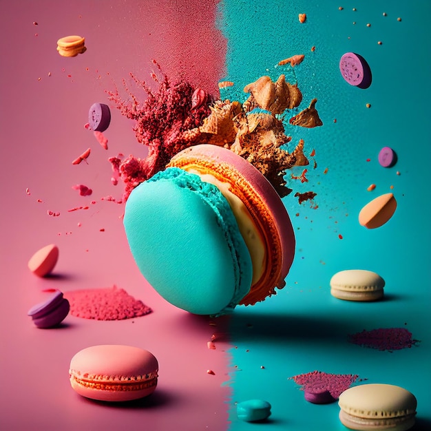 colourful macaroon macaroon