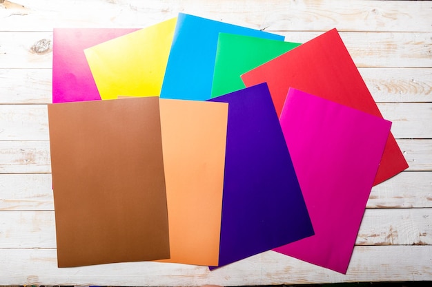 Photo colourful paper