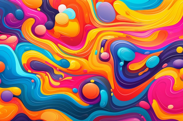 Colourful psychedelic background design