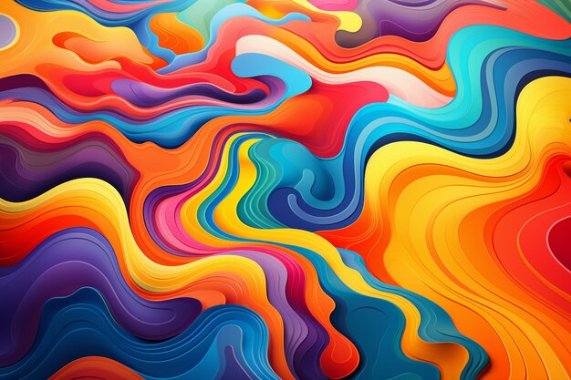 Colourful psychedelic background design