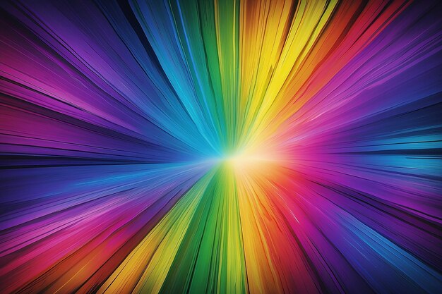 A colourful rainbow light filled abstract background