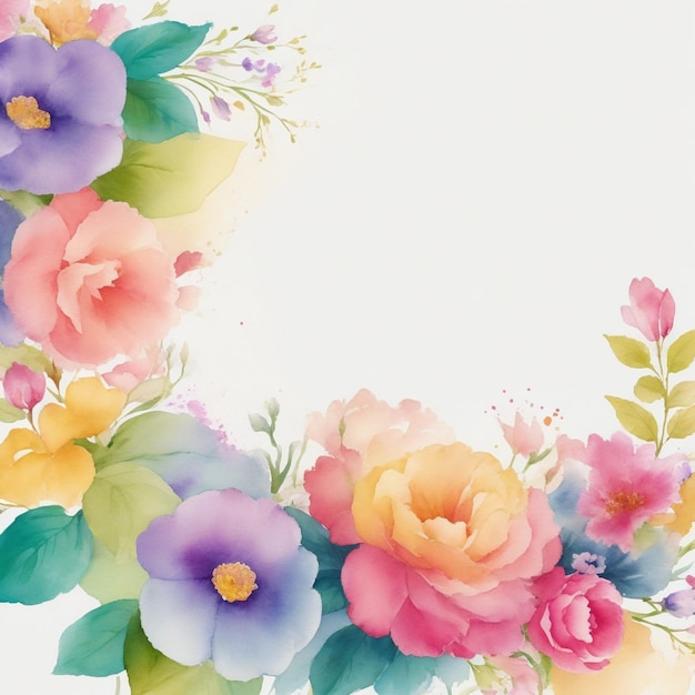 A Colourful Roses Background