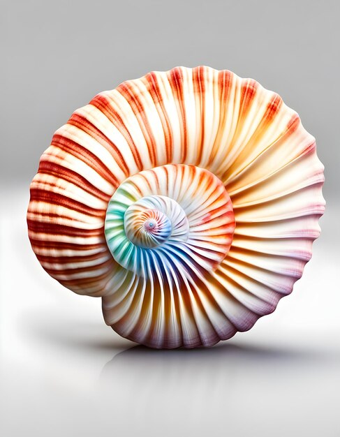 Photo colourful seashell