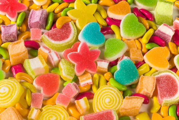 Colourful sugary candy