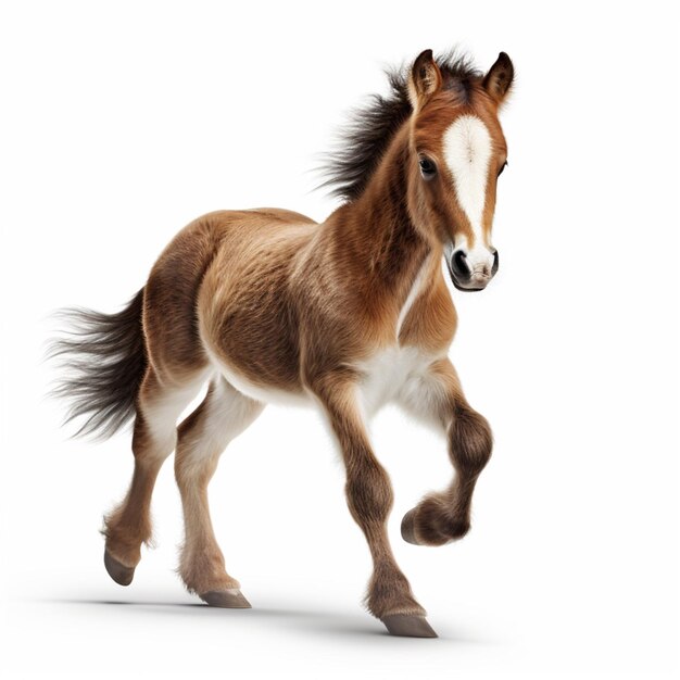 Photo colt with white background high quality ultra hd