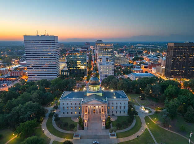 Columbia South Carolina USA Downtown Cityscape