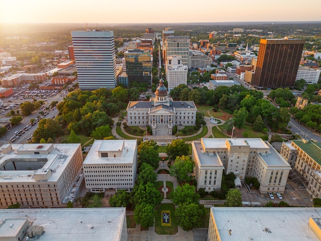 Photo columbia south carolina usa downtown cityscape