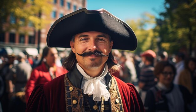 Columbus day celebration photography