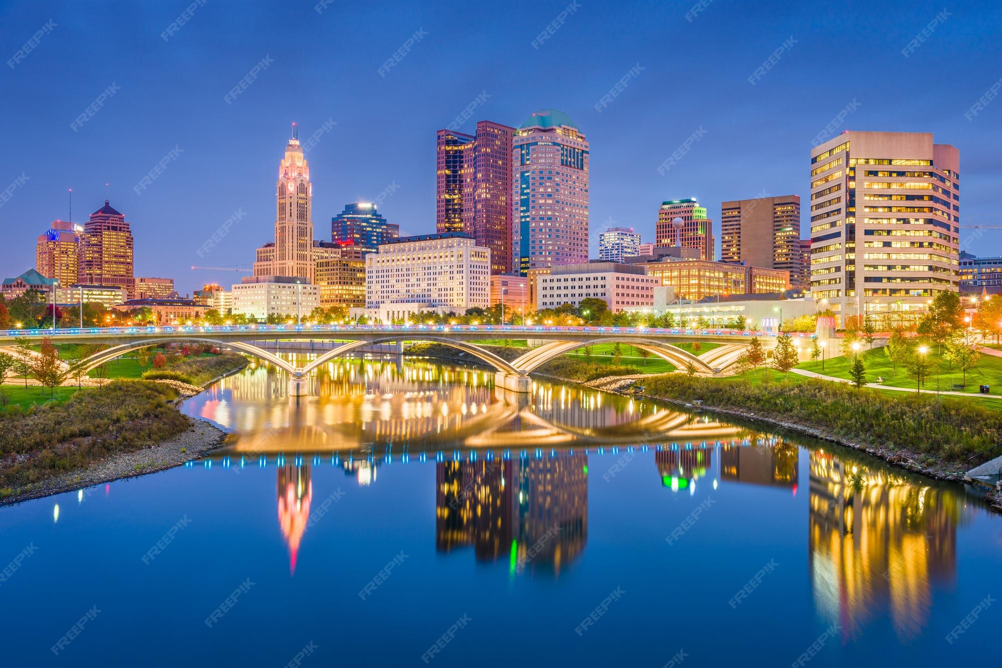 Premium Photo Columbus ohio usa skyline
