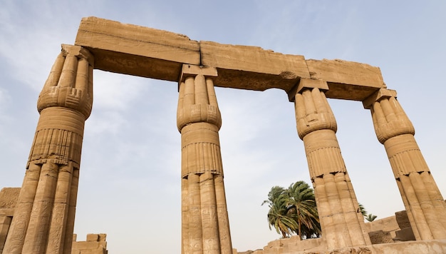 Columns in Karnak Temple Luxor Egypt