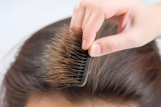 A comb filled hair can be a disheartening sight for anyone experiencing hair loss