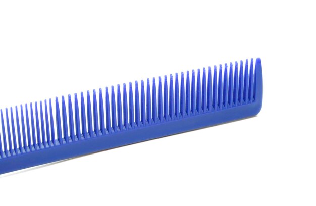 Photo comb for hair isolated on white