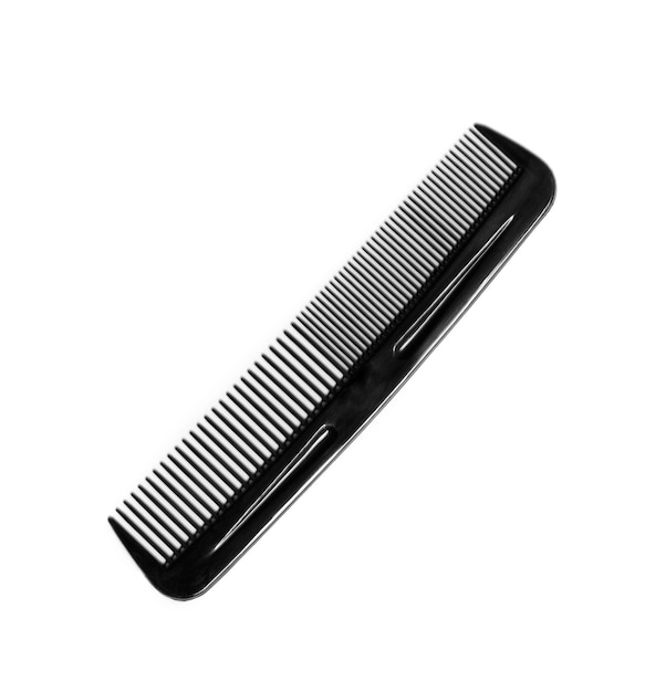 Photo comb isolated on white close up look