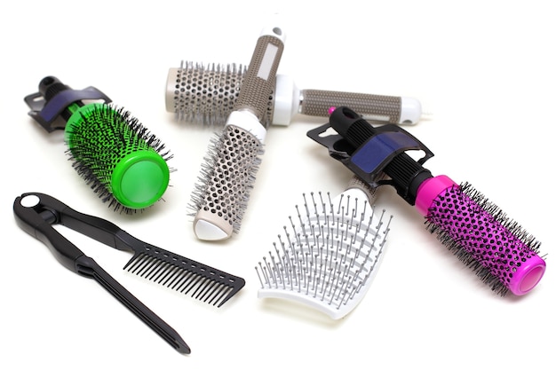 Comb set - Hairbrushes isolated