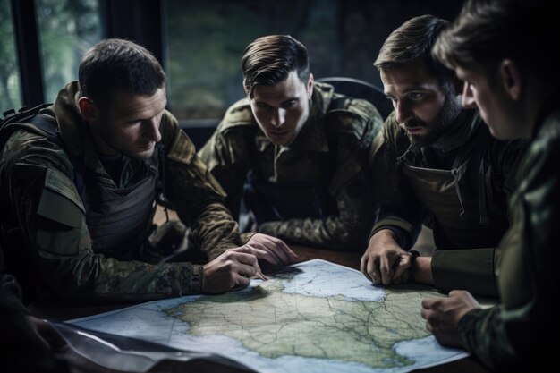 Foto l'esercito di combattimento persone guerra soldati in uniforme militari