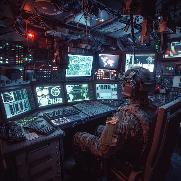 Photo combat command room