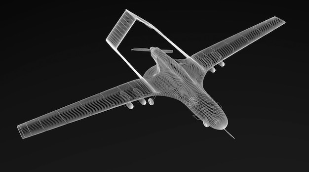 Combat drone 3d model