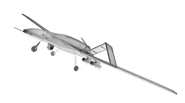 전투 드론 3D 모델