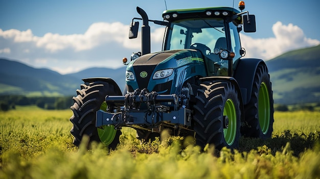 Combine harvester harvests ripe wheat agriculture