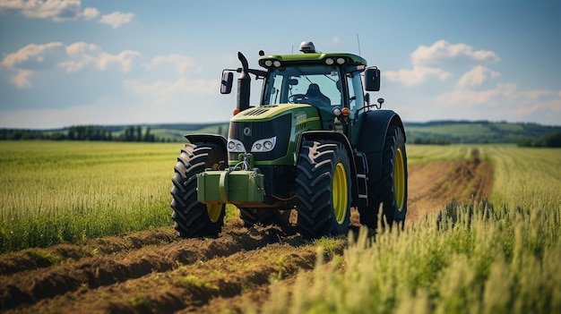 combine harvester working on a field