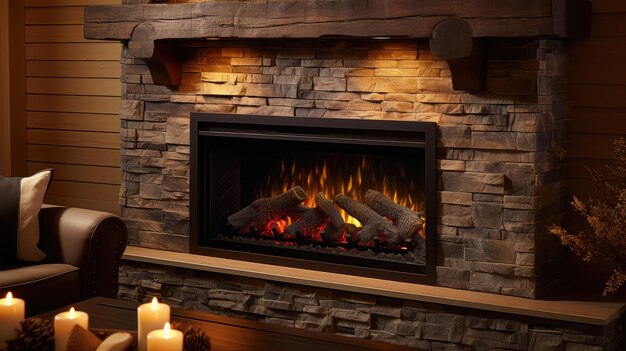 Comfort cozy fireplace