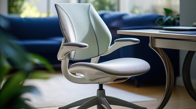 Foto comfortabele werkdagen ergonomische kantoorstoelen