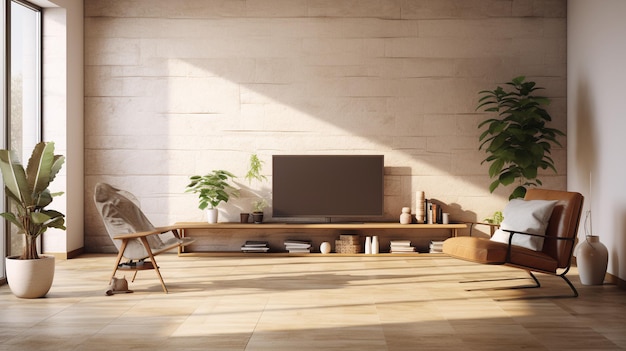 Comfortabele woonkamer met een combinatie van muurkleuren en meubilair die rust brengt