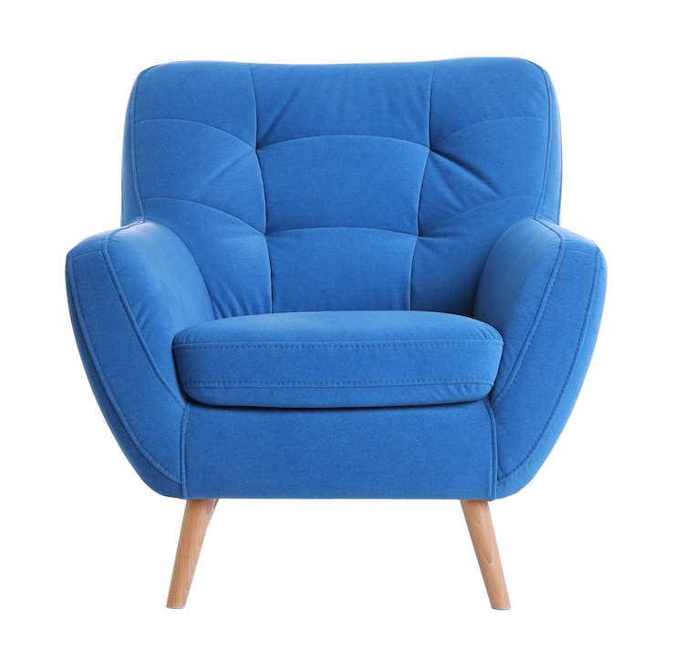 Photo comfortable armchair isolated