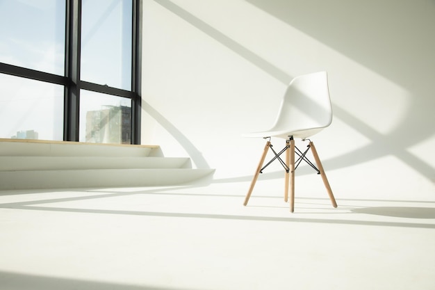 Comfortable chair on white background