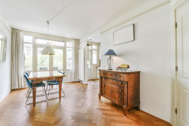 Comfortable dining room for four