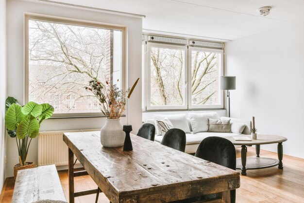 Comfortable dining room at home