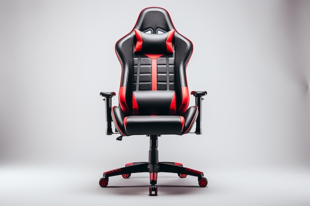 Comfortable Gaming Throne Isolated on White Background Generative AI