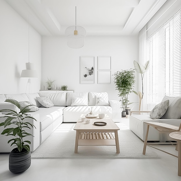 Comfortable Living Space Cozy Minimalism for Everyday Enjoyment Ai generated