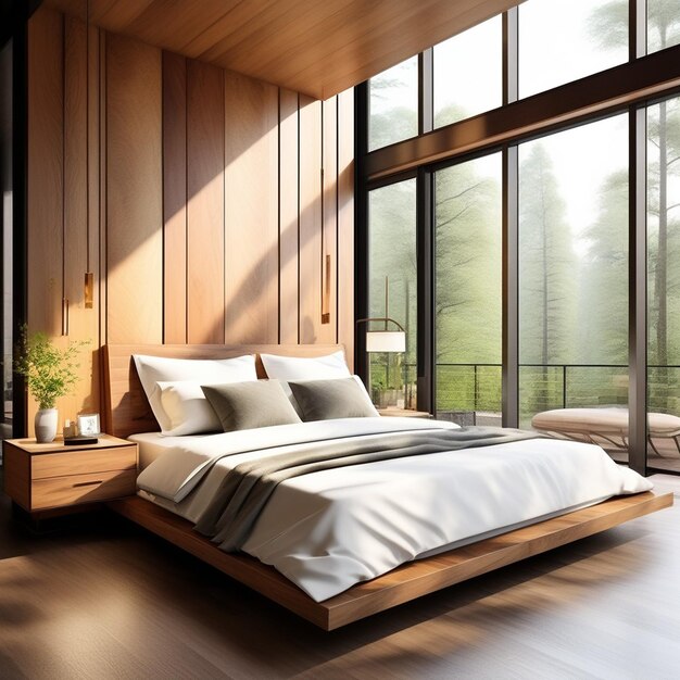 Comfortable Modern Bedroom