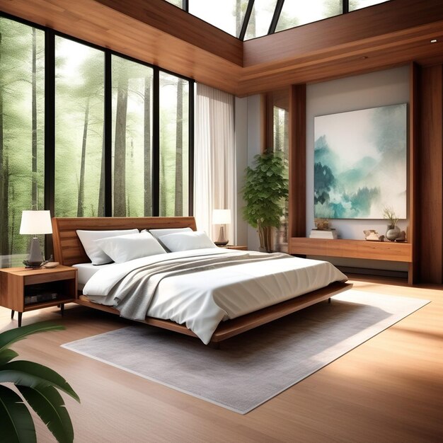 Comfortable Modern Bedroom