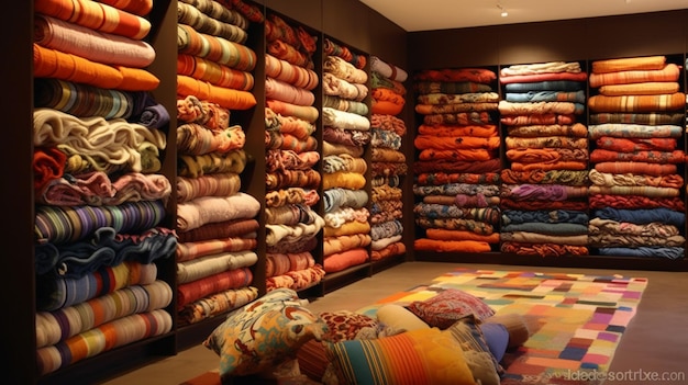 Comfortable pours textile room