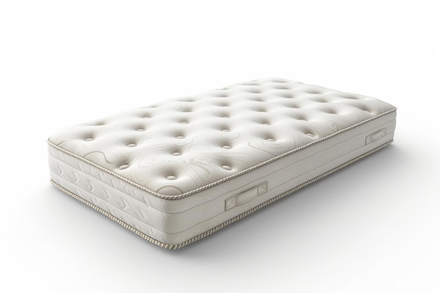 A comfortable white mattress