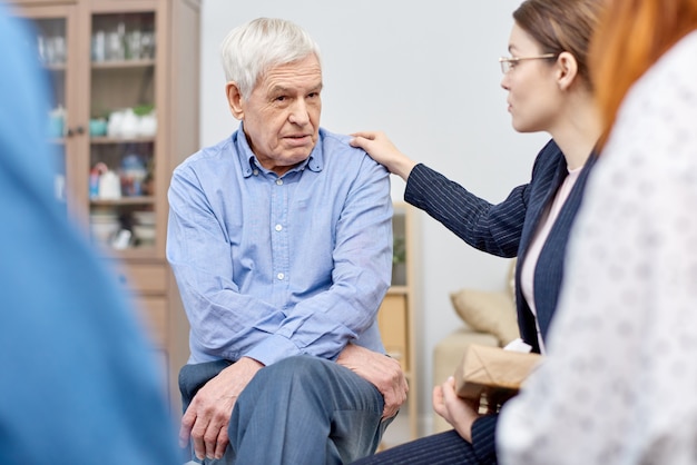 Comforting Senior Patient