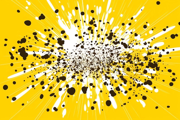 Foto comic abstract burst background on yellow