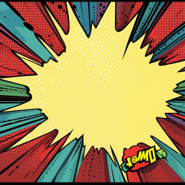 Фото Фон комиксов винтажный поп-арт супергероев фон для комиксов комический фон с рисунком точек полутон