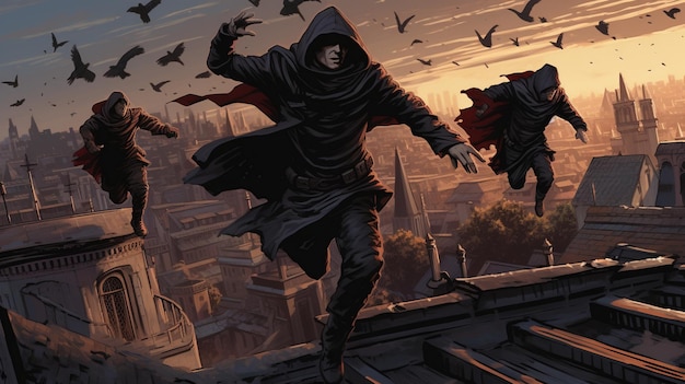 a comic book character with a red cape and a black cape.