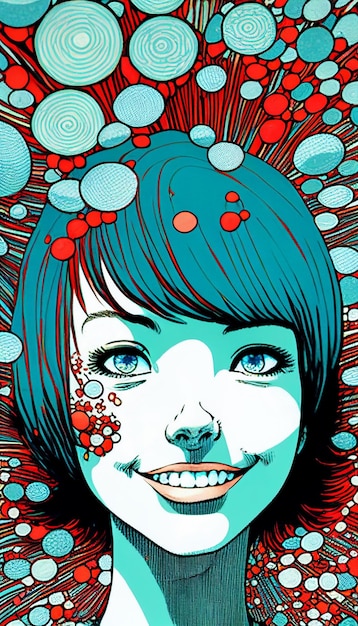 A comic book cover that says'the girl on the front '