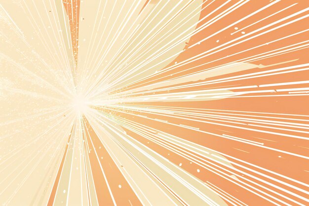 Comic book explosion background with rays beams and stars