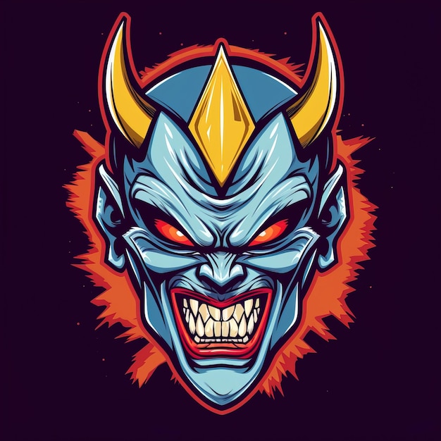 Comic book villain logo