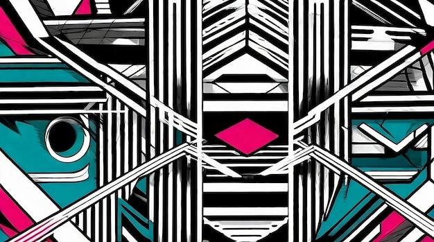 Comic Futurism Abstract Geometric Modernism