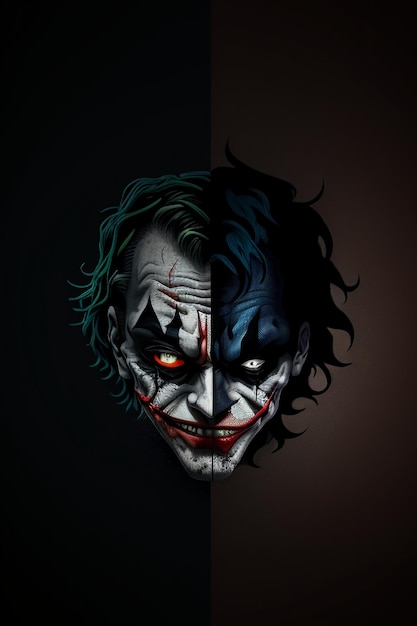 Photo comic joker comedy character actor funny clown costume wallpaper illustrations of fear makeup masks